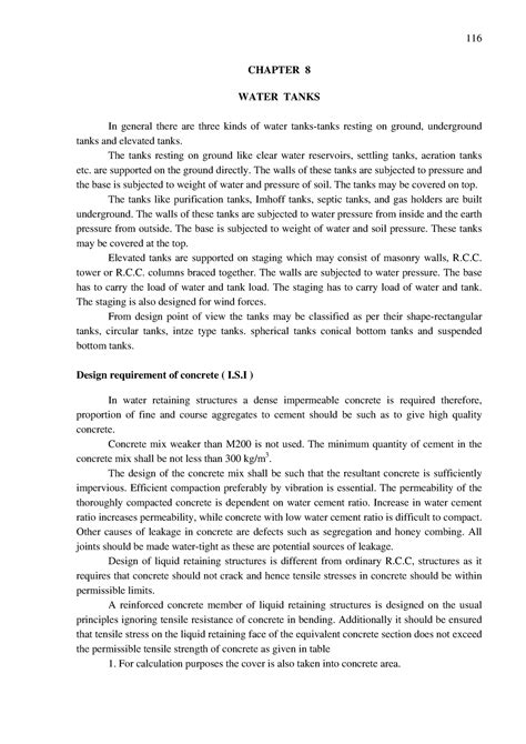 chapter 8 water tanks most Doc