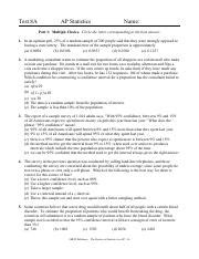 chapter 8a ap statistics test Kindle Editon