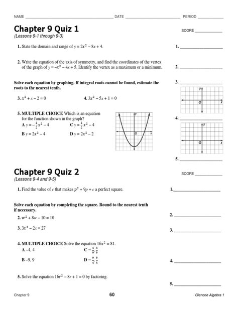 chapter 9 answer algebra common core Epub