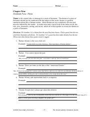 chapter nine standards focus theme answer key PDF