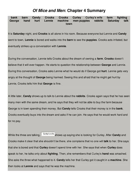 chapter one dialogue mice and men Epub