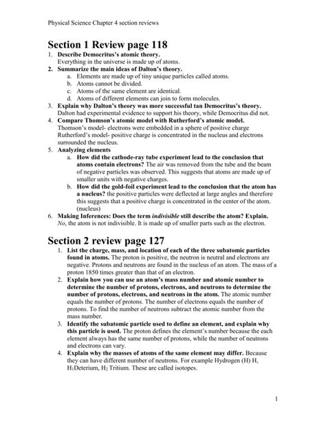 chapter review physical science Doc