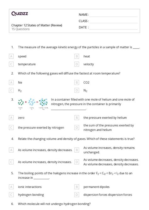 chapter review states of matter Reader