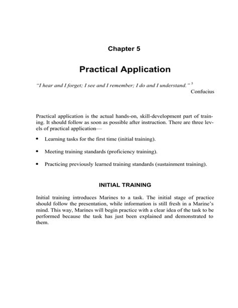 chapter six practical application PDF