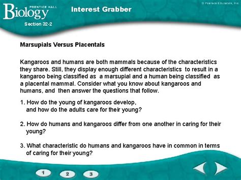 chapter32 mammals section 32 2 answer Reader