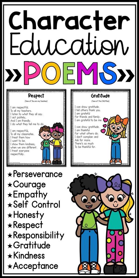 character trait poems helpfulness PDF