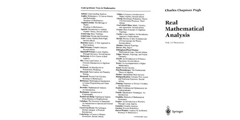 charles pugh real analysis solution manual Reader