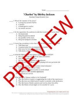charles shirley jackson questions answers Epub