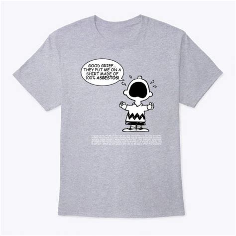 charlie brown asbestos shirt