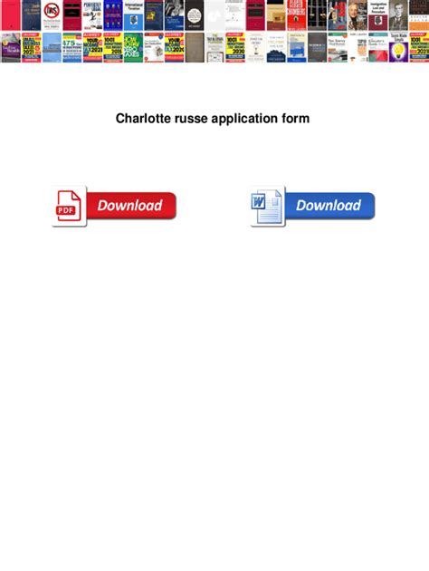 charlotte russe application form Reader