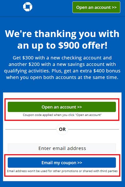 chase 900 bonus offer