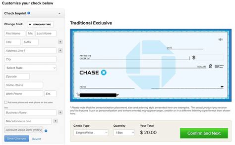 chase online order checks Reader