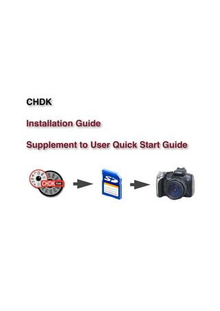 chdk quick start user guide Kindle Editon