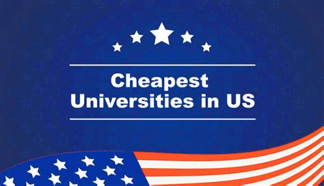 cheapest universities in usa