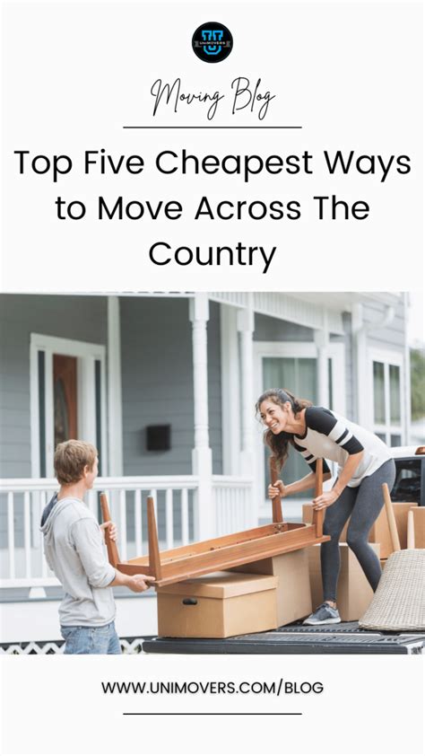 cheapest way to move across country