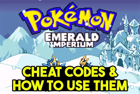 cheat codes for gba pokemon emerald