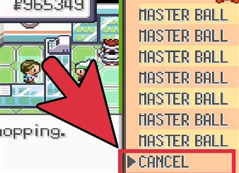 cheat master ball emerald