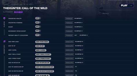 cheats for thehunter call of the wild