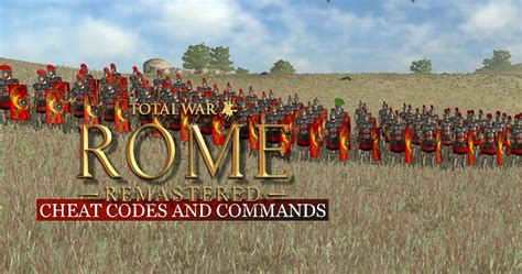 cheats total war rome