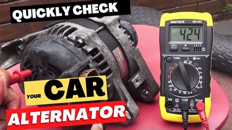 check alternator with voltmeter Doc