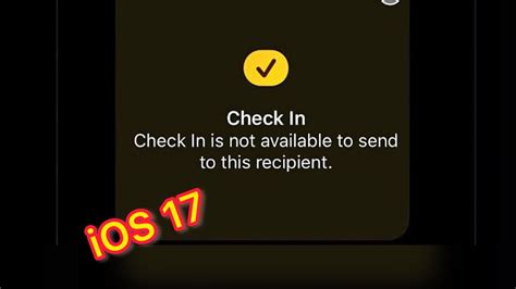 check in is not available to send to this recipient