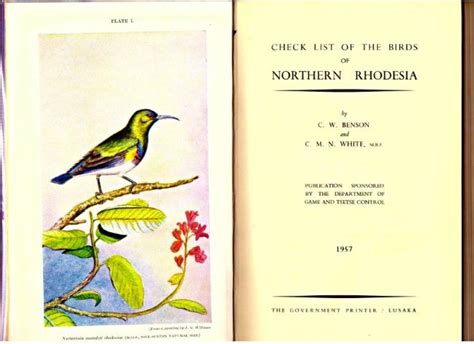 check list of the birds of northern rhodesia Doc