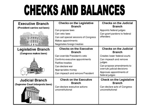 checks and balances chart