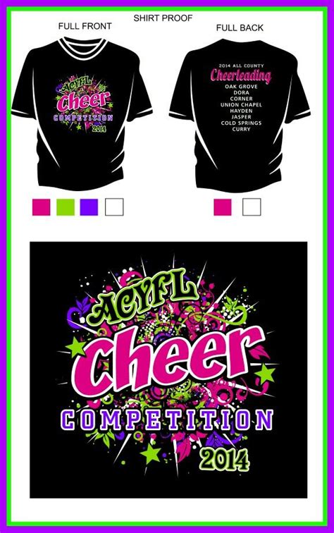 cheer competition shirt ideas