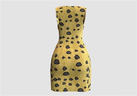 cheetah pattern dress