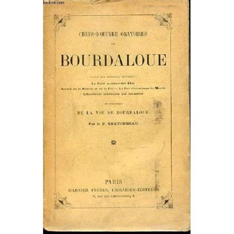 chefs doeuvre oratoires bourdaloue opuscules victorieuse Kindle Editon