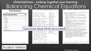 chem fax balancing equations kit Reader
