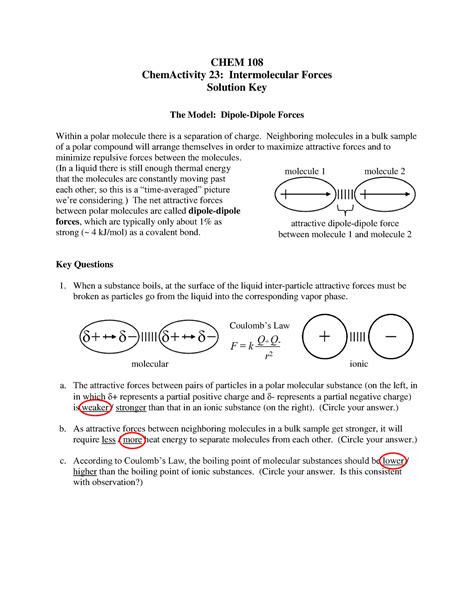 chemactivity 23 the dipole moment answers PDF