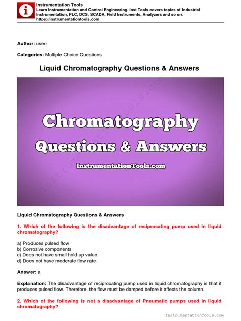 chemfax liquid chromatography lab answers Epub