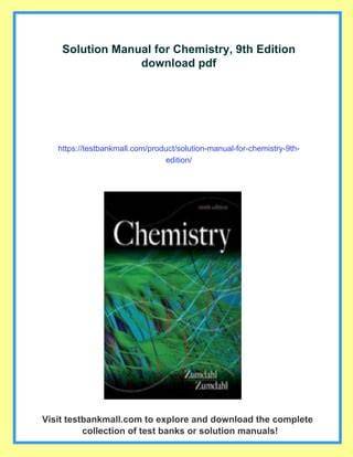 chemistry chang 9th edition solution manual Doc