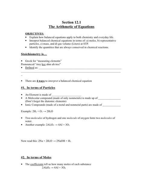chemistry chapter 12 stoichiometry notes Epub