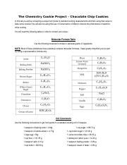 chemistry cookie project chocolate chip answers to math Epub