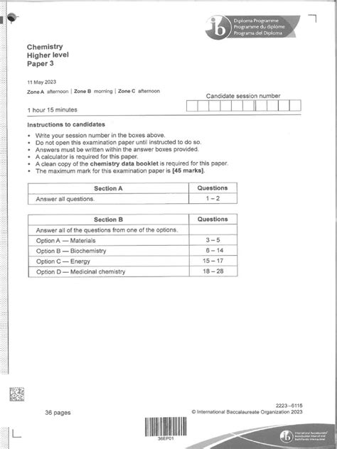 chemistry hl paper 3 2011 PDF