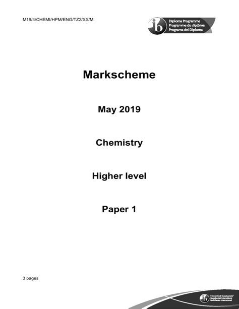 chemistry paper 1 2013 tz2 may markscheme Epub