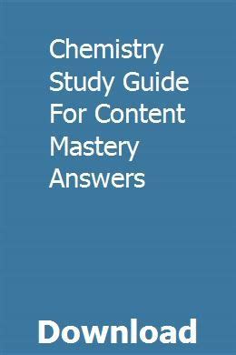 chemistry study guide for content mastery answers chapter 6 Reader