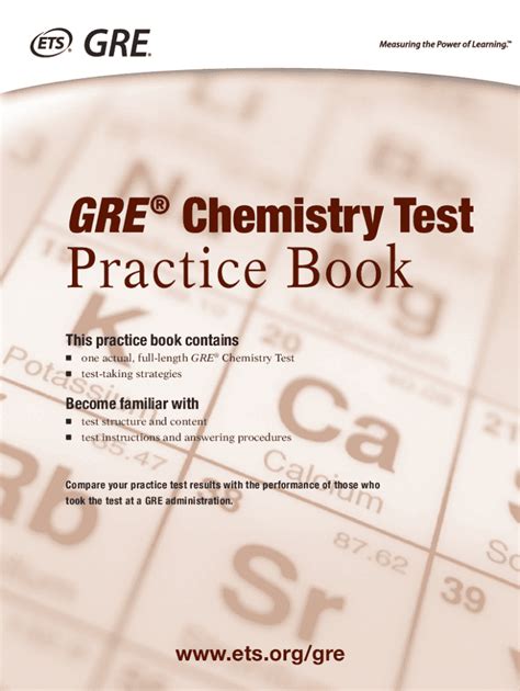 chemistry test practicing to take the gre Reader