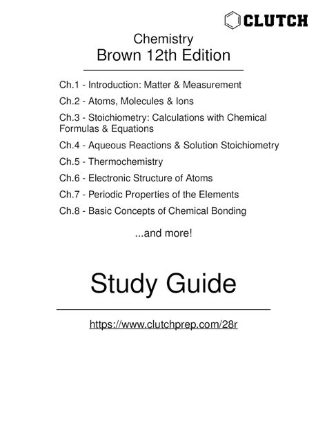 chemistry the central science 12th edition study guide Kindle Editon