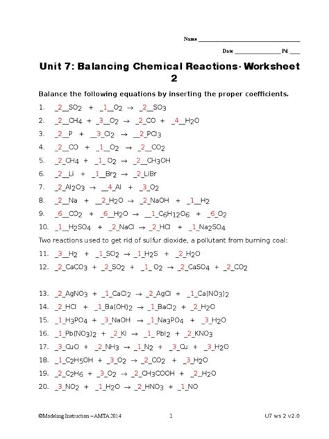 chemistry unit 7 rearranging atoms answers Epub