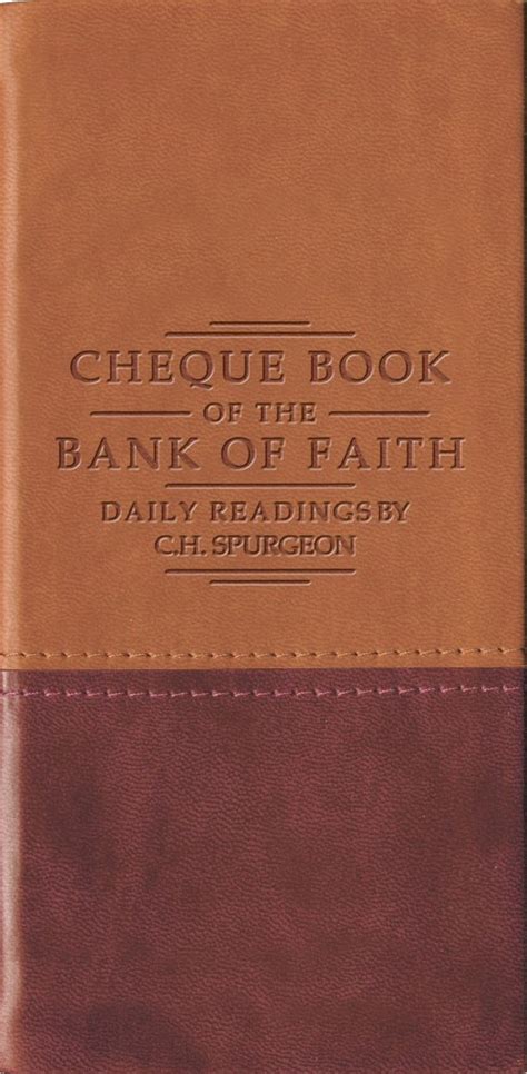 chequebook of the bank of faith tan or burgundy daily readings Doc