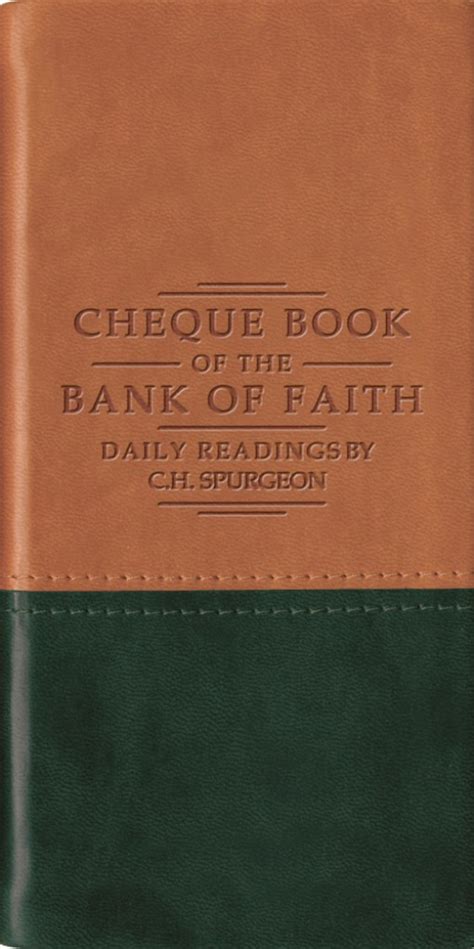chequebook of the bank of faith tan or green daily readings Doc