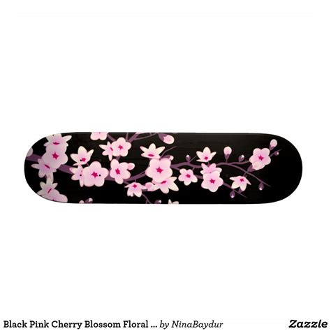 cherry blossom skateboard