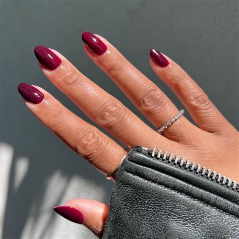 cherry red nails