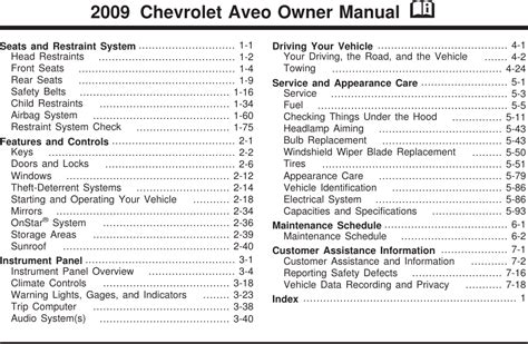 chevrolet aveo user guide arabic Doc