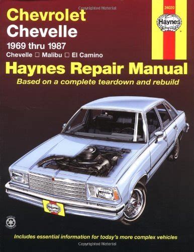 chevrolet chevelle 6987 haynes repair manuals Epub