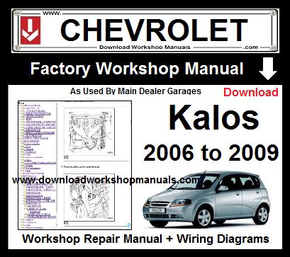 chevrolet kalos service manual PDF