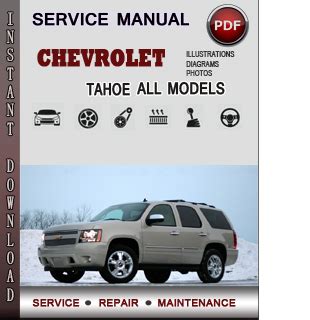 chevrolet tahoe 2007 2009 service repair manual download pdf Epub